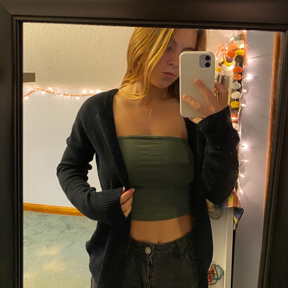 Dark blue cardigan